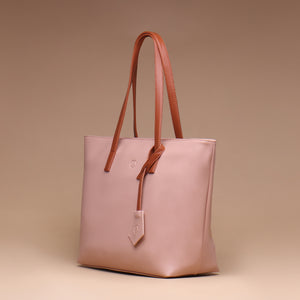 Indah Tote Bag Pink Brown