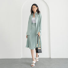 Load image into Gallery viewer, Silvertote Apparel Pakaian Wanita Misaki Plisket Set Skirt