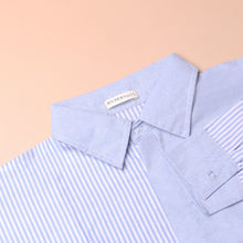 Load image into Gallery viewer, Silvertote Apparel Pakaian Wanita kemeja Mono Shirt Blue