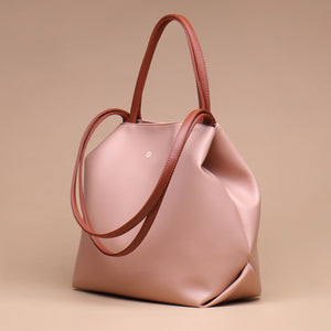 Ivonne Tote Bag Pink Brown