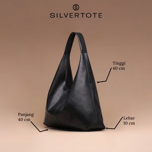 Silvertote Tas Bahu Wanita Allene Vegan Leather Hobo