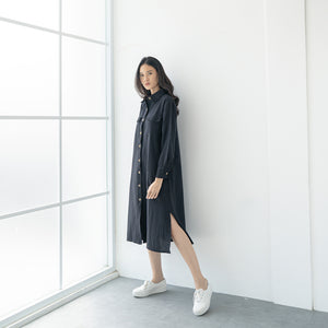 Silvertote Apparel Pakaian Wanita Hiroko Linen Dress