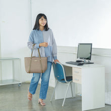 Load image into Gallery viewer, Silvertote Apparel Pakaian Wanita kemeja Mono Shirt Blue
