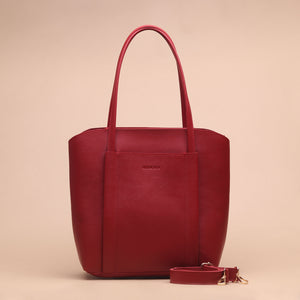 Silvertote X Pijeh Tas Tote Wanita Delaine Totebag Ruby Red
