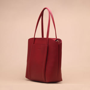 Silvertote X Pijeh Tas Tote Wanita Delaine Totebag Ruby Red