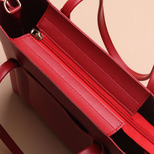Silvertote X Pijeh Tas Tote Wanita Delaine Totebag Ruby Red