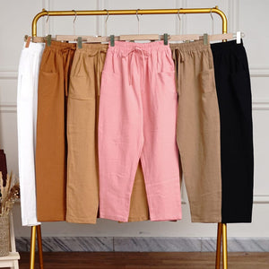 Silvertote Apparel Pakaian Wanita Saka Linen Pants