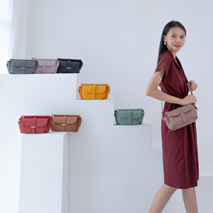 Silvertote Tas Selempang Wanita Risa Sling Bag Ash Grey