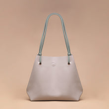 Load image into Gallery viewer, Tas Tote Wanita Silvertote Mona Two Tone Sage Grey
